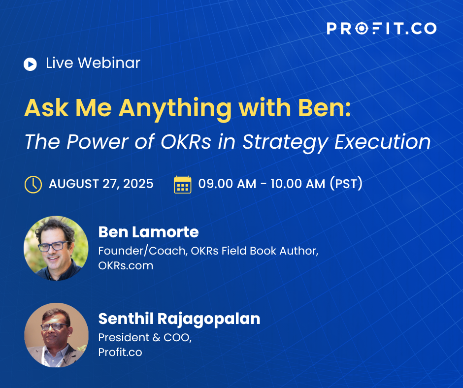 Ask Me Anything with Ben: The Power of OKRs in Strategy Execution