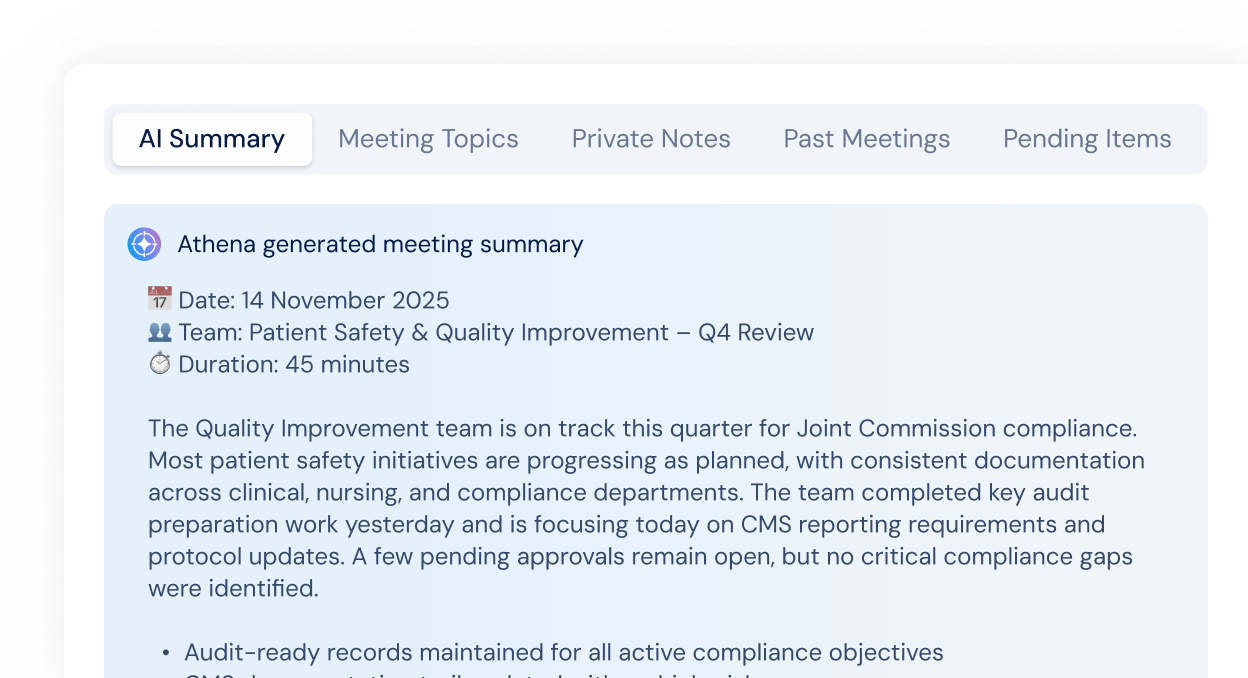 Compliance Documentation Built Into Workflows