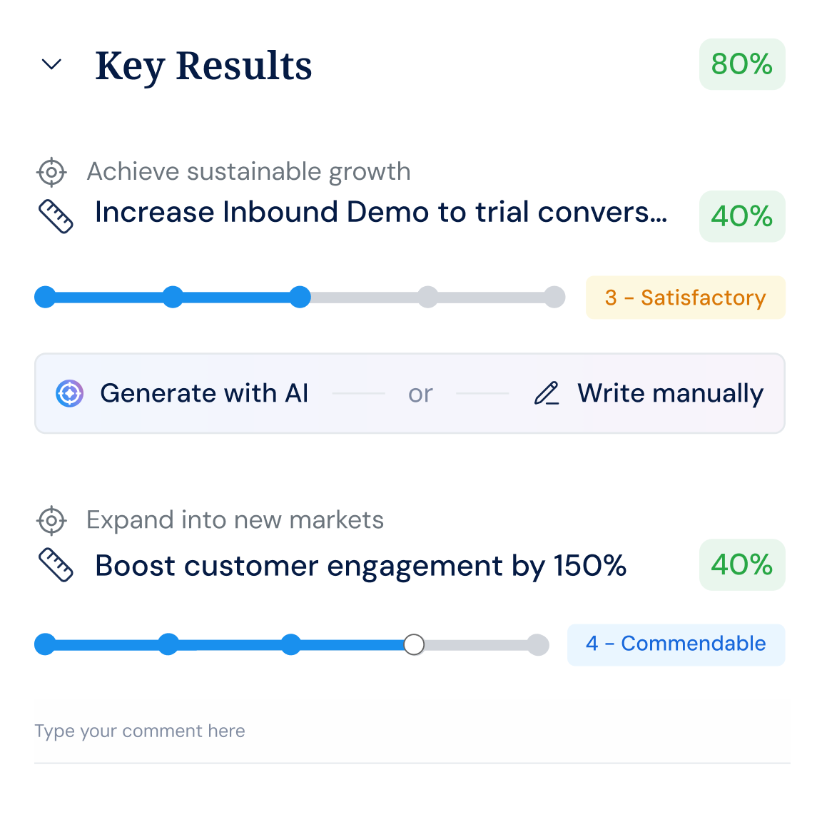 Connect your company strategy to every review