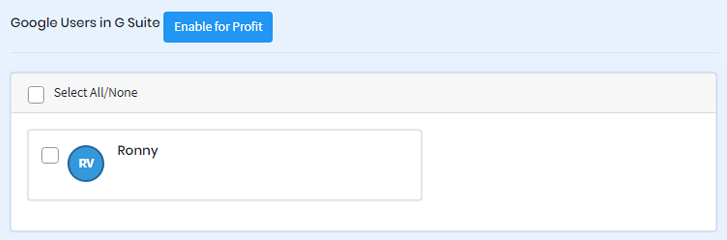 G Suite users are enabled