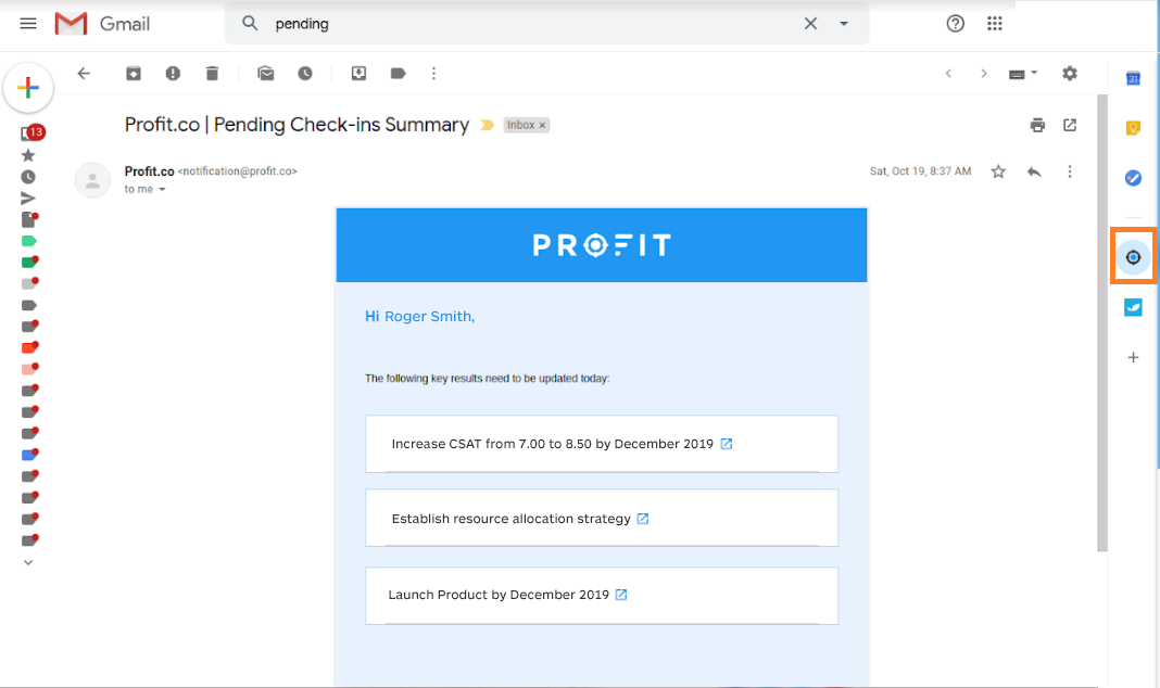 gmail add profit