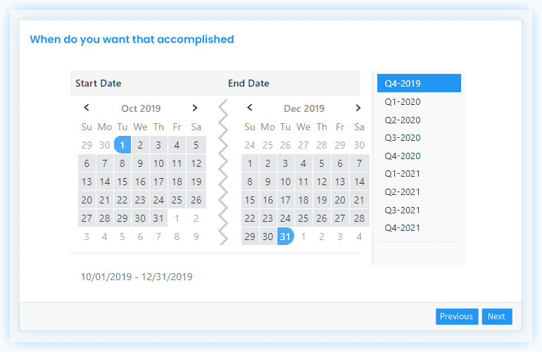 Set Target Date